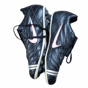 Nike Black & Pink Youth Athletic Cleats